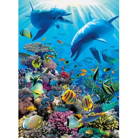 Ravensburger Underwater Adventure 300 Piece XXL Jigsaw Puzzle for Kids - 13022 - Every Piece is Unique, Pieces Fit Together Perfectly