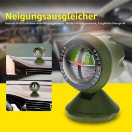 Multifunctional Outdoor Inclinometer with Altimeter and Integrated Vehicle Dashboard Balancer, Practical and Reliable for Measuring Tilt Angles