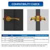 XFORT Tubular Latch, Polished Brass, Tubular Door Latch for Internal