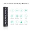 EZONEDEAL USB Hub 3.0, 7 Port USB Splitter with Individual