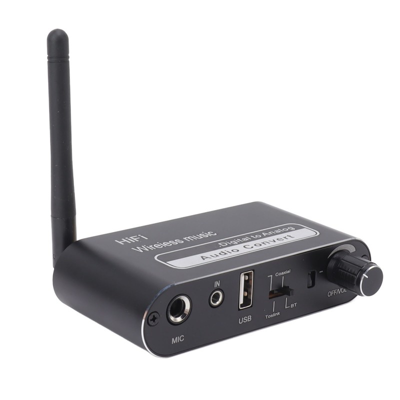 Digital to Analog Converter Coaxial to Analog Adapter Bluetooth 5.1