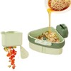Corner Sink Strainer Basket with Suction Cups, Automatic Dumping Collapsible