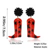 RAUCHBE Red Western Cowgirl Boot Earrings for Women Cowboy Boot