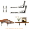 Tiberham Heavy Duty Folding Console, Pack of 2, Wall Mounting,