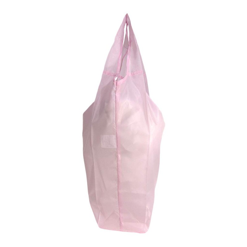 Compact Eco Bag, Taffeta, Solid Color, 9020, Pink