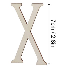 Tissting Pack of 12 Wooden Roman Numerals Discs Unfinished Wooden Letters Wooden Roman Numerals Shape Cutouts Numbers Ornaments Clock Accessories