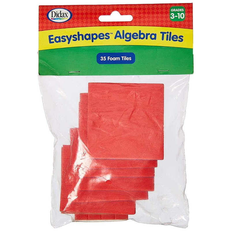 Easyshapes Algebra Tiles (35 Pieces)