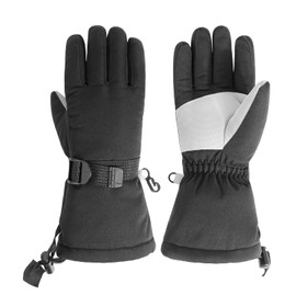 QKURT Children's Ski Gloves, Warm Snow Gloves for 4 - 14 Years, Children's Sports Gloves for Sledging, Snowboarding, Skating, Cycling, Running and Outdoor Activities