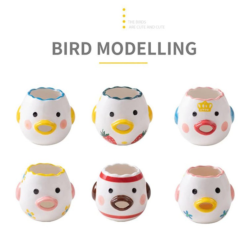 Fnjuucw Cute Egg Separator Creative Ceramic Small Chicken Egg Yolk