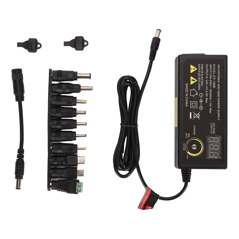 60W Universal Power Supply Adjustable DC 5V‑24V Variable Switching AC/DC
