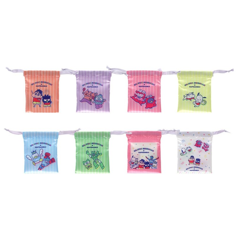 Sunstar Stationery S2337762 Crayon Shin-chan Sanrio Characters Goods, Mini Drawstring