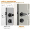 12 Pcs Clear Door Handle Bumpers, Wall Protectors Stopper Guards