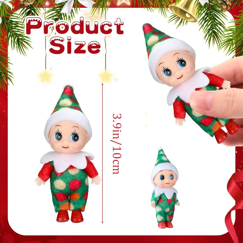 POPOYU Christmas Elf Dolls Miniature Elf Toy Dolls Perfect Christmas