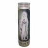 Santa Muerte White Devotional Candle, Tall Size, Unscented, 9.96 x