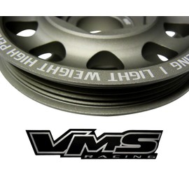VMS Racing 99-00 Light Weight Billet Aluminum Crankshaft CRANK PULLEY Compatible with Honda Civic Si with the DOHC B16 engines B16A2 1999-2000
