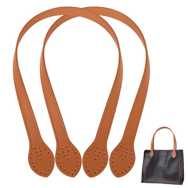 ZZHBOO 2 Pieces Leather Bag Straps Handbag Handles Replacement Bag