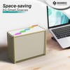 GoldOrcle Hanging File Organizer, Letter-size File Holder Filing Box with