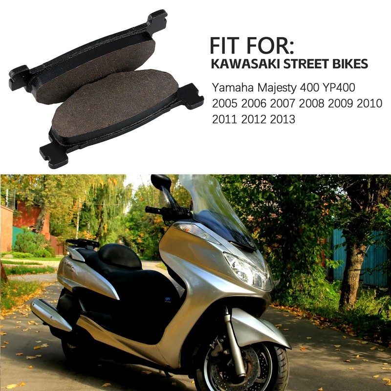 SOLLON Front and Rear Brake Pads for Yamaha Majesty 400