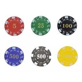 Unbranded Poker Chip 25, 50, 100, 1000, 5000, 10000 Refillable Butane Lighter - 500
