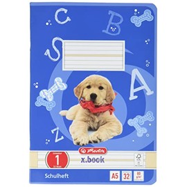 Herlitz 11387081 Notebook A5 Ruling Style 01 32 Sheets FSC Mix Pack of 5