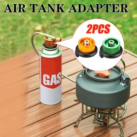 drado 2 Pcs Camping Gas Adapter Camping Stove Adapter Converter Gas Stove Adapter for Hiking and Camping Gas Burner