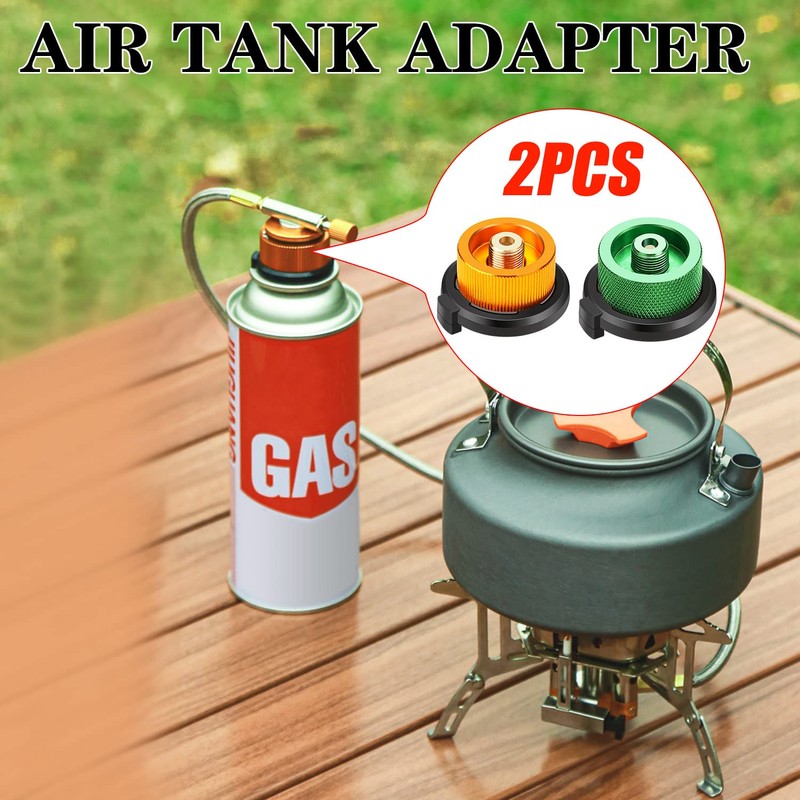 drado 2 Pcs Camping Gas Adapter Camping Stove Adapter Converter