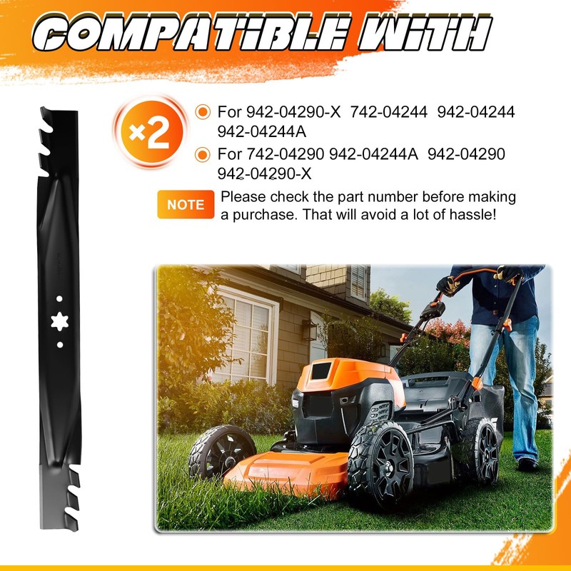 46 inch Mulching Blades for Cub Cadet XT1 XT2 ZT1