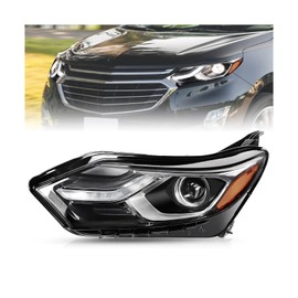 TUSDAR Headlights Assembly Fit 2018-2021 Chevy Equinox Halogen Type Headlamp LH Driver Side
