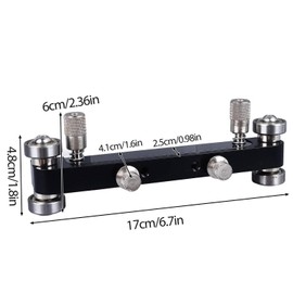 Guitar Nut Sander 6.7in Black Metal Guitar Bridge Saddle Luthier Acoustic Guitar Nut Grinding Tool for Guitar Bass(Black)