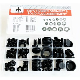 Goliath Industrial Tool 125pc GOLIATH INDUSTRIAL RUBBER GROMMET FIREWALL SOLID HOLE PLUG ASSORTMENT SET