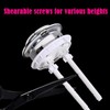 38mm/1.5" Toilet Push Thread Diameter Dual Push Flushing Button Adjustable