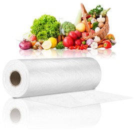 14" X 20" Clear Plastic Produce Bags,Food Storage, Bread, Fruits,Vegetables Grocery & Pet Bags -(1 Rolls=350 bags)