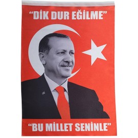 Recep Tayyip Erdogan Flag President of the Republic of Turkey Perfect for Fans of Turkey Culture 70 x 50 cm