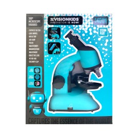 Vision Kids 360° Microscope with LED Light, Scientific Educational Toy for Beginners, Exploration and Discovery