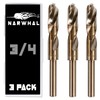 3/4 Cobalt Drill Bits - 3 Pack - 6 Inch