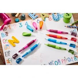 Ergonomic Mechanical Pencil - STABILO EASYergo 3.15 - Left-Handed - Light Blue/Dark Blue + Sharpener