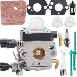 ZAMDOE FS38 FS45 FS55R Vergaser für STIHL FS55 FS46 KM55R HL45 HS45 FS45L FS45C FS46C FS55C FS55RC FC55 KM55 Rasentrimmer Unkrautvernichter Teile ersetzen C1Q-S97 C1Q-S186 Vergaser