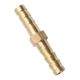 MACHSWON Brass Hose Connector 6mm Metal Straight Pipe Hose Air Fuel Hose Joiner Water Pipe Gas Tubing Hose Fitting