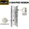 VEVIVOOVY U-Shaped Brace Fitting,0.157“ Thick Heavy Duty Strut Connector Bracket