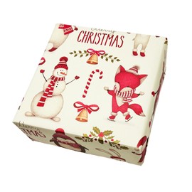 arkamii, 3 Sheets of Large Size NG9 Christmas Wrapping Paper 86 x 64 cm