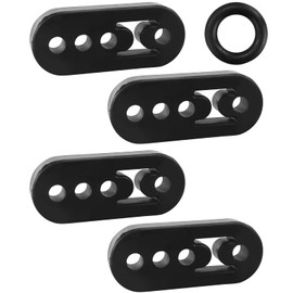 4 Piece One Piece 4-Hole Exhaust Muffler Suitable for Most Cars Exhaust Silencer Exhaust Rubber Car Muffler Exhaust Holder Exhaust Hanger Made of Rubber Exhaust Silencer Car