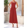 KIRUNDO Summer Dresses for Women 2025 Halter Maxi Wedding Guest