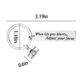 Camera Keychain Gift for Photography Gifts for Photographers Gifts for Daughter Friend Birthday Gift for Photography Lovers Encouragement Inspirational Presents for Camera Lovers