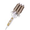 25mm Curling Iron Wand Adjust Temperature Fast Heating 3 Barrel