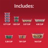 Rubbermaid EasyStore Rectangle and Square Containers, 22-Piece Set, Food Storage