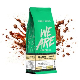 Coffee Beans 227g Bag, Whole Bean Coffee, Blazing Trails Blend Coffee Beans, 100% Arabica, Dark Roast Fresh Coffee, Single Origin (We Are Coffee Co)