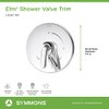 Symmons S-5500-TRM Elm Shower Valve Trim in Polished Chrome (Valve