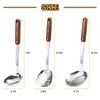 FJNATINH Stainless Steel Wok Spatula,Ladle,Skimmer Ladle Tool Set,Mirror Polished Cooking