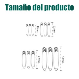 Wzenclave 250 Alfileres De Seguridad 4 Tamaños Diferentes Costura De Pequeños Alfileres De Seguridad Con Caja De Almacenamiento Para Artesanías Costura Joyas Uso Doméstico Oficina Trabajo Hecho a Mano