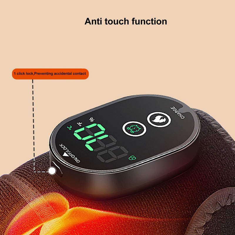 Heating Knee Massager Temperature Time Adjustable Alleviate Pain Pressure Swelling